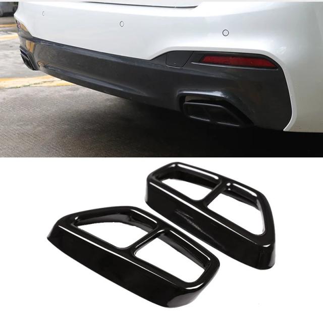 BMW 5シリーズ G30 G32 G31 6シリーズGT 2018 2019 2020 2022 年式 用 ステンレス製 エキゾーストフィルター テールパイプカバー 車 アクセサリー 輸入品