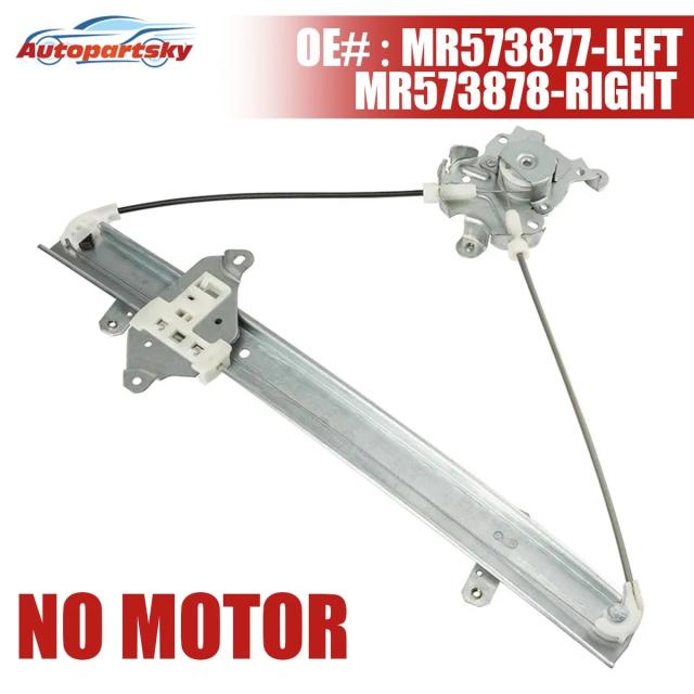 三菱アウトランダー 2.4L 2003-2006年 フロントパワーウインドウリフトレギュレーター モーターなし 部品番号 MR573877 MR573878 自動車修理用アクセサリー 輸入品