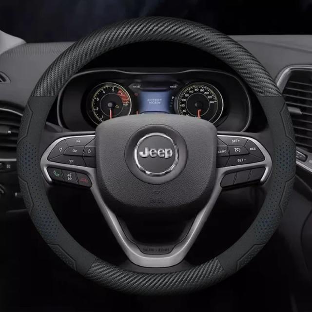 ジープ SRT レネゲード 羅針儀 ラングラー JK TJ パトリオット 地べたチェロキー トレイルフォーク 用 カーステアリングホイールカバー 四輪車付属品 インポート品