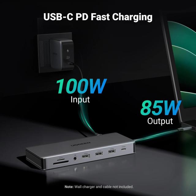UGREEN USB C ドッキングステーション 13 in 1 4K トリプルディスプレイ デュアルHDMI 10Gbps USB C HUB 100W PD SD/TF 対応 MacBook Pro Air Dell XPS 輸入品_4
