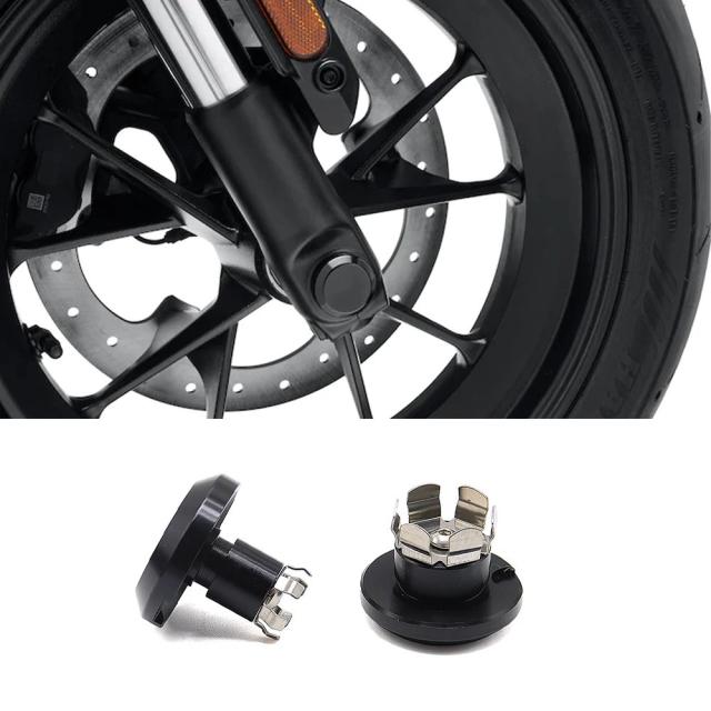 ハーレースポーツスターS 1250 RH1250S用 アクセサリー フロントリアアクスルナットカバーキット アッパーフォークステムカバー 輸入品_4