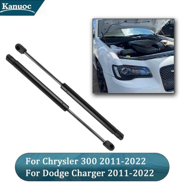 ダッジチャージャー／クライスラー300 2011-用 フロントフードリフトストラット アクセサリー 2点セット 輸入品