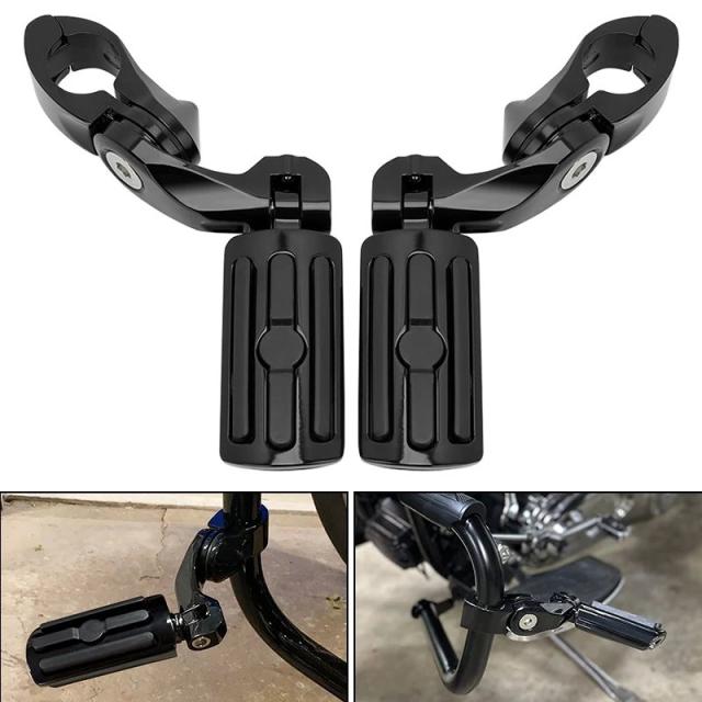 ユニバーサル 1-1/4インチ (32mm) オートバイフットレスト ハイウェイエンジンガード フットペグマウント Harley Touring Honda Kawasaki Suzuki Yamaha 対応 輸入品 12,855円