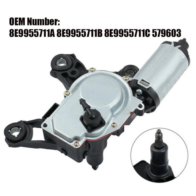 リアウインドシールドワイパーモーター 4ピンプラグ 12V アウディ A3 A4 A6 Q5 Q7 オールロード 8E9955711A 対応 輸入品