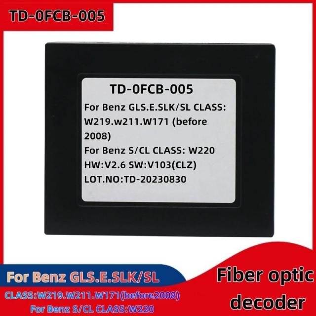 ポルシェ・カイエン、メルセデス・ベンツ GLS W220 W219 W171 ML GL R CLS 04-15年式対応 カーナビ用 光ファイバーデコーダーアダプターボックス 輸入品