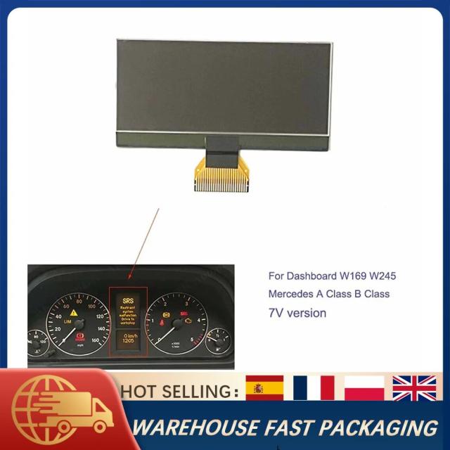 メルセデス Aクラス Bクラス W169 W245 用 ダッシュボード LCD ディスプレイ 画面 7V バージョン 交換 パーツ インストルメントクラスター ピクセル修復 輸入品