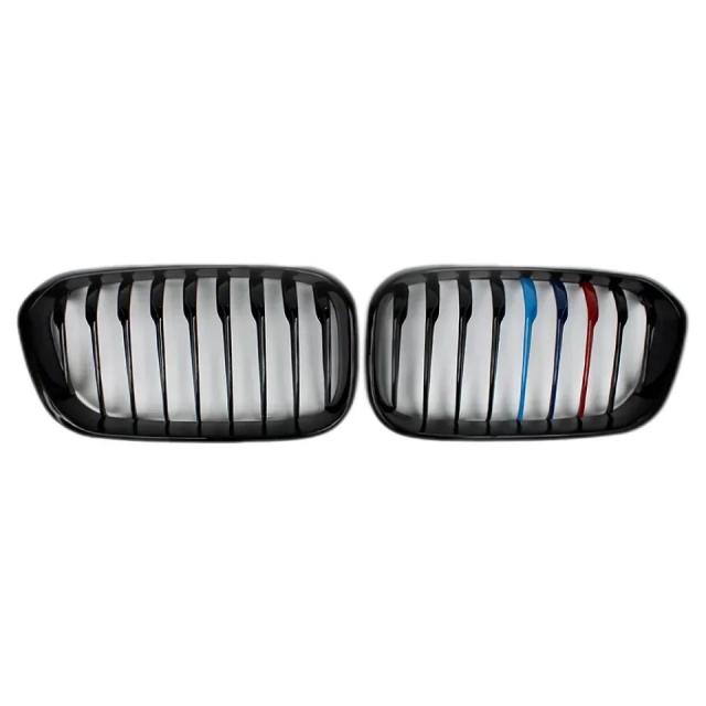 XVIP 1ペア フロントグリル BMW 1シリーズ F20 F21 2012-2019 用 グロスブラック キドニーグリル 交換用 レーシングフロントバンパーグリル 輸入品_13