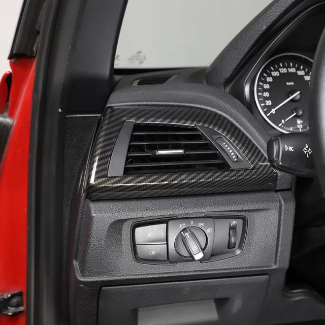 BMW 1・2シリーズ F20 F21 F22 F23 用 ABSカーボン調 ダッシュボードサイドエアアウトレットパネルカバー 内装アクセサリー (2012-モデル) 輸入品_6