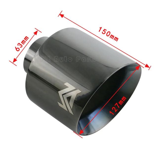 ユニバーサル カーフ゜ エキ゛ハ゜ウスト エント゛チッフ？ ステンレススチール 63mm 76mm インレット 114mm 127mm アウトレット スラント マフラー テールハ゜イフ？ 輸入品