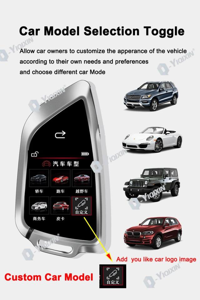 スマートLCDキー BMW アウディ ヒュンダイ ベンツ ホンダ トヨタ 日産 レクサス ポルシェ マツダ ユニバーサル 改良型 スクリーンキー 快適エントリー 輸入品