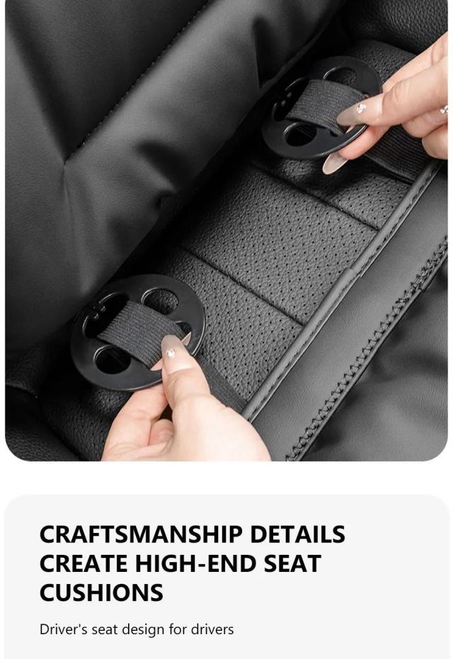 SEAMETAL ナッパレザー カーシートカバー 冬用暖かいシートマット ソフト通気性シートカバーパッド アクセサリー 輸入品_16