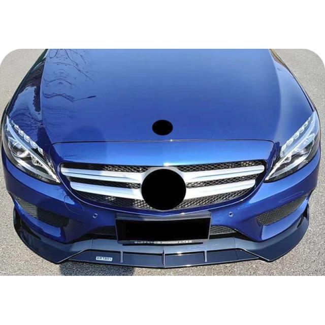 メルセデスベンツ Cクラス W205 C300 C160 C200 C350e C260 C200 2015-2018 用 フロントバンパーリップスポイラー ディフューザー 車 アクセサリー パーツ 輸入品_7
