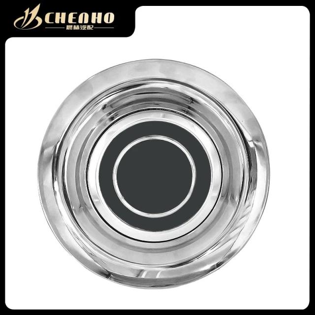 1個 シルバー 183mm/68mm セルフレベリング フローティングホイールセンターキャップ 全車種対応 輸入品