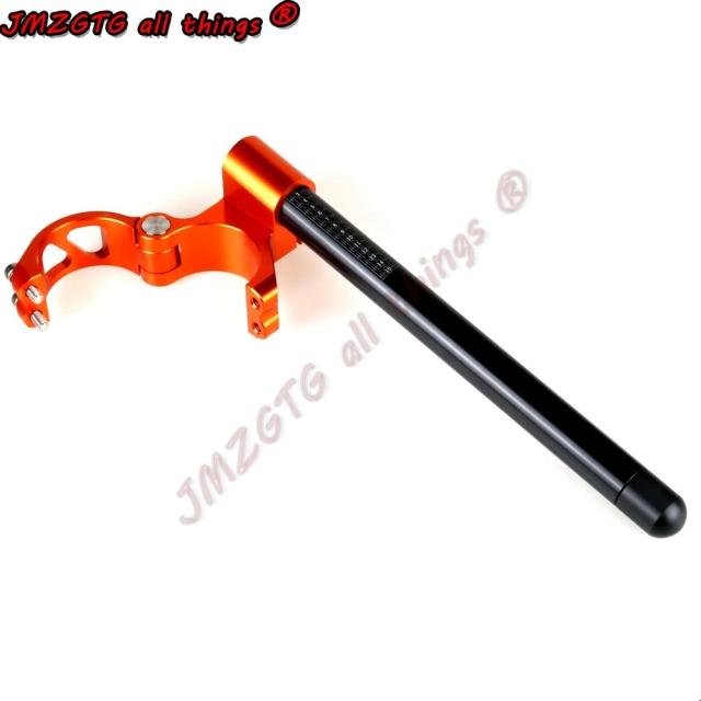 ユニバーサルレーシング 調整式 CNC 51MM モーターサイクルレーシング クリップオンハンドル 輸入品_14