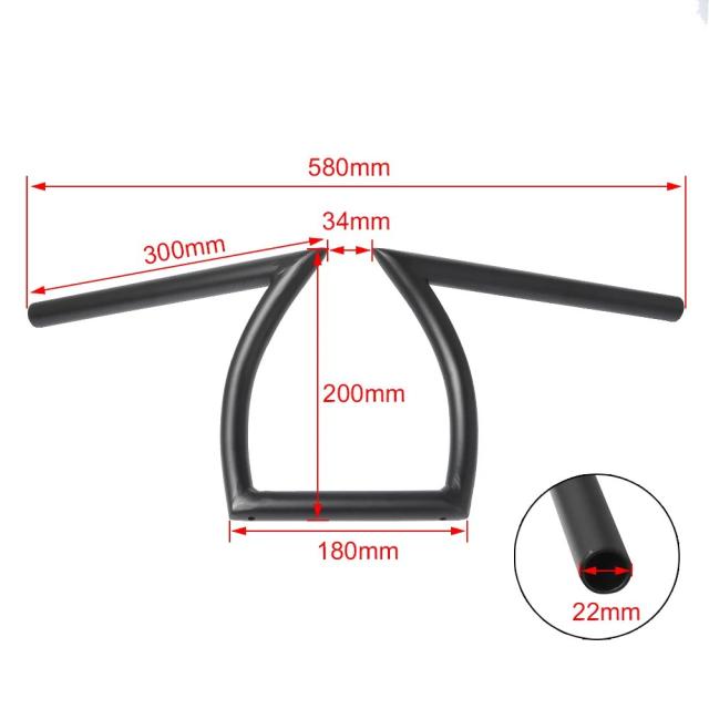 ハーレー・ホンダ・ヤマハ・カワサキ用チョッパー・ボバー オートバイアクセサリー 22mm 7/8インチ 25mm 1インチ ハンドルバー Zスタイル ドラッグハンドルバー 輸入品_2