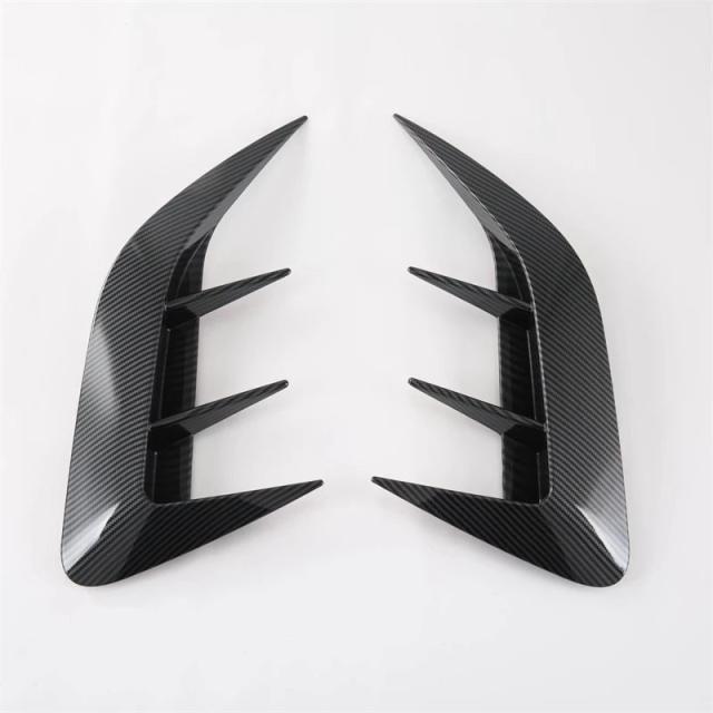 レクサスNX 250/350/350h 専用リアバンパーリップスポイラー サイドエアベントアウトレットカバートリム カーボンファイバーブラック 2022-2023 モデル 輸入品