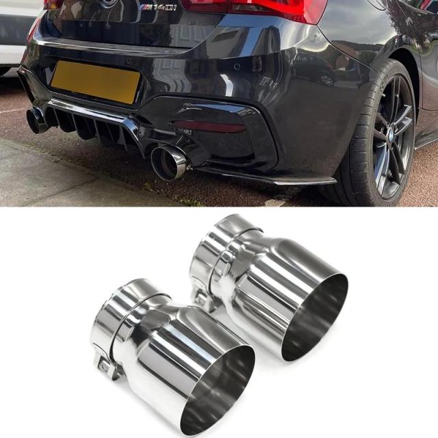 2個セット エキゾーストチップ BMW F22 F23 M235i M240i F20 F21 M135i M140i F30 F31 M335i M340i F32 F33 F36 M435i M440i 用 ID60mm マフラー 輸入品