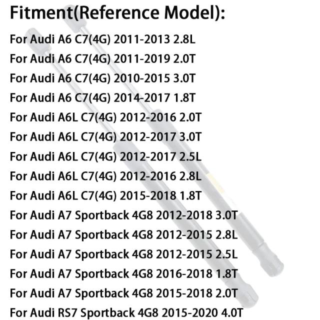 2個セット フロントガススプリング ストラット アウディ A6 A6L A7 RS7 C7 4G8 スポーツバック 2011-2019 4G8823359A ボンネット フード エアリフト アクセサリー 輸入品_6