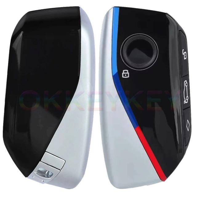 Ecusells 4ボタン スマートキーレスゴー リモートキーフォブ 434MHz ID49チップ BMW 2022-2024 2701A-BK1 純正基板使用 輸入品_2
