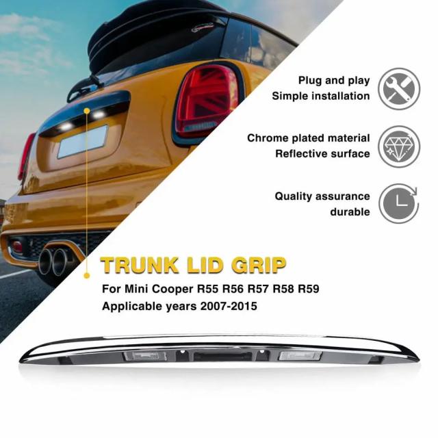 BMWミニクーパー R55 R56 R57 R58 R59 R60 R61 純正品番51132753603 対応 ハッチトランクハンドル 1個 交換用 カーパーツ 輸入品