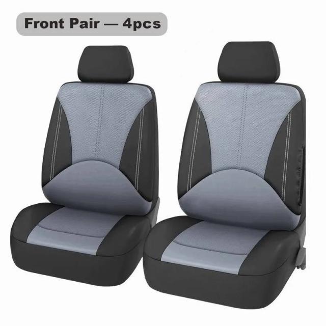 オールシーズン対応 ユニバーサル 9ピース PUレザー カートシートカバー 輸入品_18