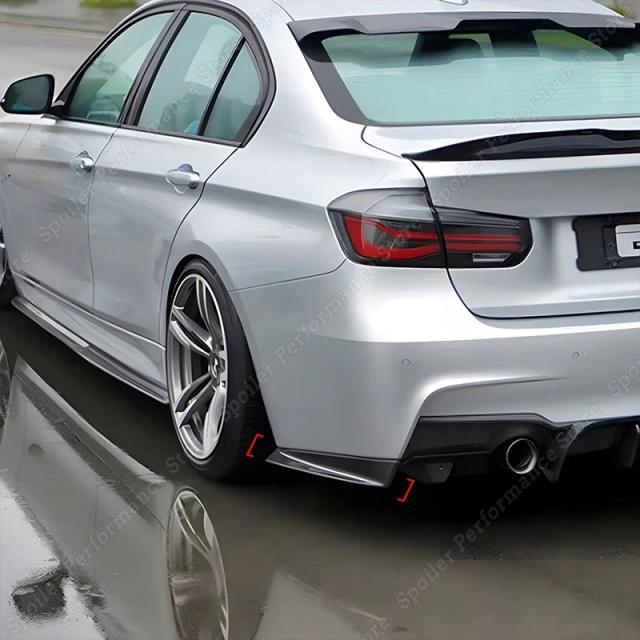 BMW 3シリーズ F30 Mスポーツ用 リアバンパーディフューザー サイドスプリッター ボディキット ABS グロスブラック 2011-モデル対応 輸入品_10
