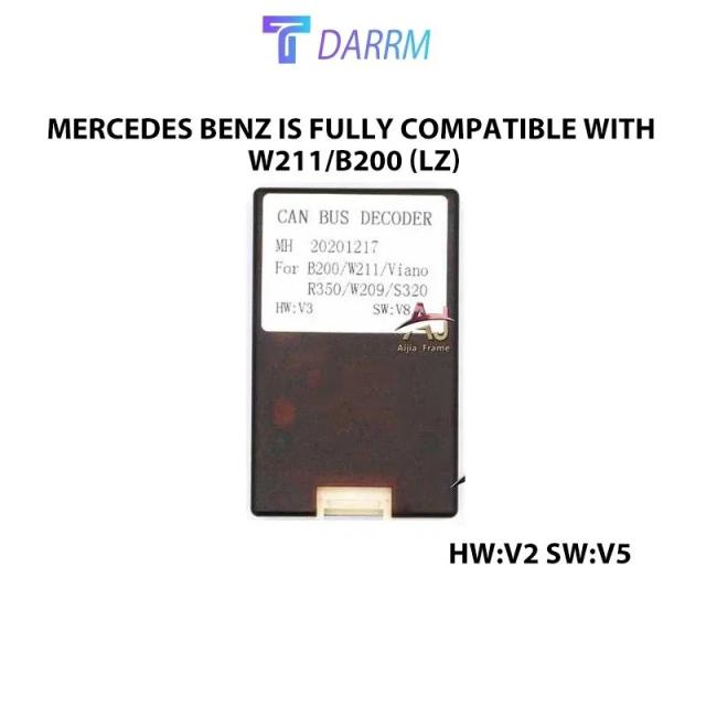 CANバスアダプターデコーダー、カーパーツ、メルセデス・ベンツ 08-11 Cクラス/W211/B200 (LZ)/スマート/ 2012-2018 GLK、カーレディオ CANバスボックス 輸入品_4