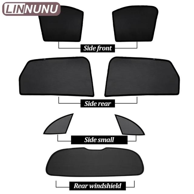 LINNUNU メルセデス・ベンツ GLA 400d H247 X156 用 マグネット式 サンシェード サイドウィンドウ UVカット メッシュカーテン アクセサリー 輸入品_4