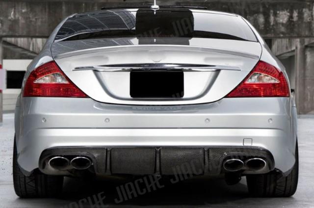 メルセデス・ベンツ CLSクラス W219 CLS63 AMG 用 カーボンファイバー リアバンパーリップディフューザースポイラー (2004-2010年 4ドアセダン 車両スタイリング) 輸入品_11