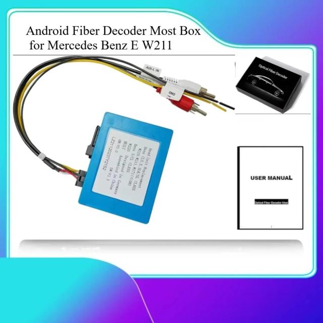 アンドロイド ファイバーデコーダー モストボックス メルセデスベンツ E CLS SLK SL S CL シリーズ W219 W211 W171 2007年以前 カーステレオ ラジオ オプティカル 輸入品