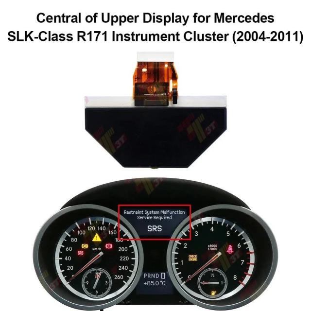 メルセデス SLKクラス R171 SLK280 SLK300 SLK350 SLK55 AMG 用 上部中央ディスプレイ インストルメントクラスター (2005-2011年) 輸入品
