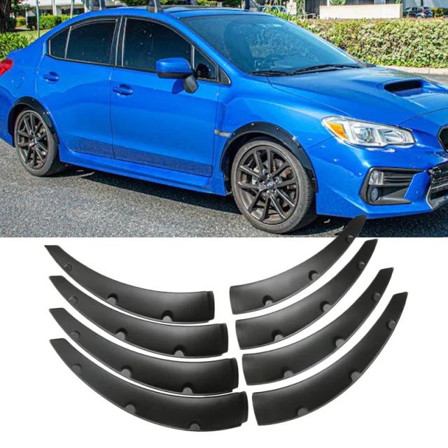 8ピース 2サイズ ユニバーサル フレキシブル 自動車 マッドガード 泥除け フェンダーフレア 超ワイドボディ ホイールアーチ 輸入品
