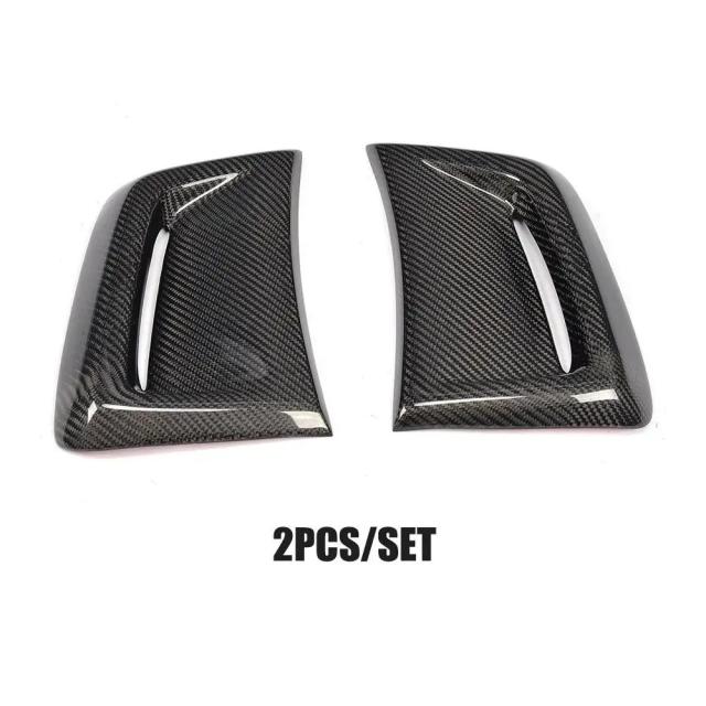 メルセデス・ベンツ Cクラス W204 C63 AMG用 カーボンファイバー フロントバンパーエアベントトリム 2012-2014年モデル 輸入品