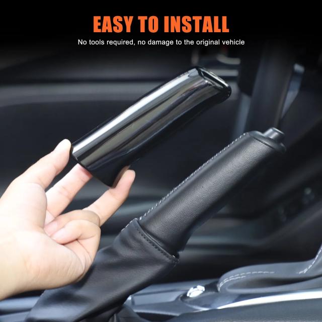 ABS光輝黒いこと 車用サイドブレーキハンドルカバー マツダ MX-5 判決 124 アバルト 124 2016-ひな型 うち切り生き胆防御すること刈り込み インポート品