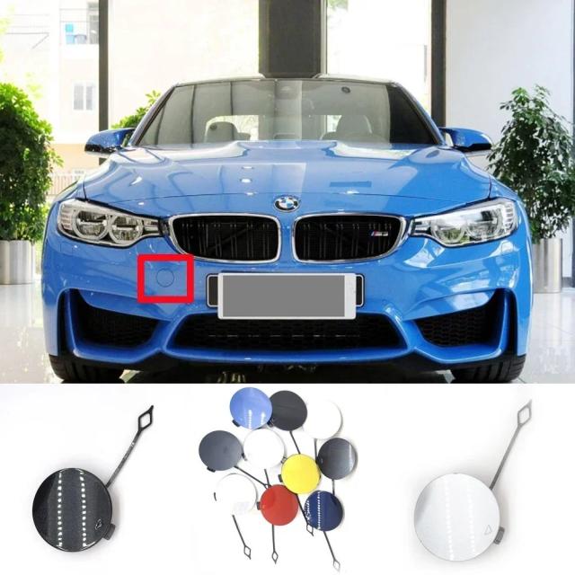 FRONT TOW COVER 適合 14-20 BMW Mシリーズ M3 F80 セダン M4 F82 クーペ F83 コンバーチブル バンパーフックアイキャップ 輸入品