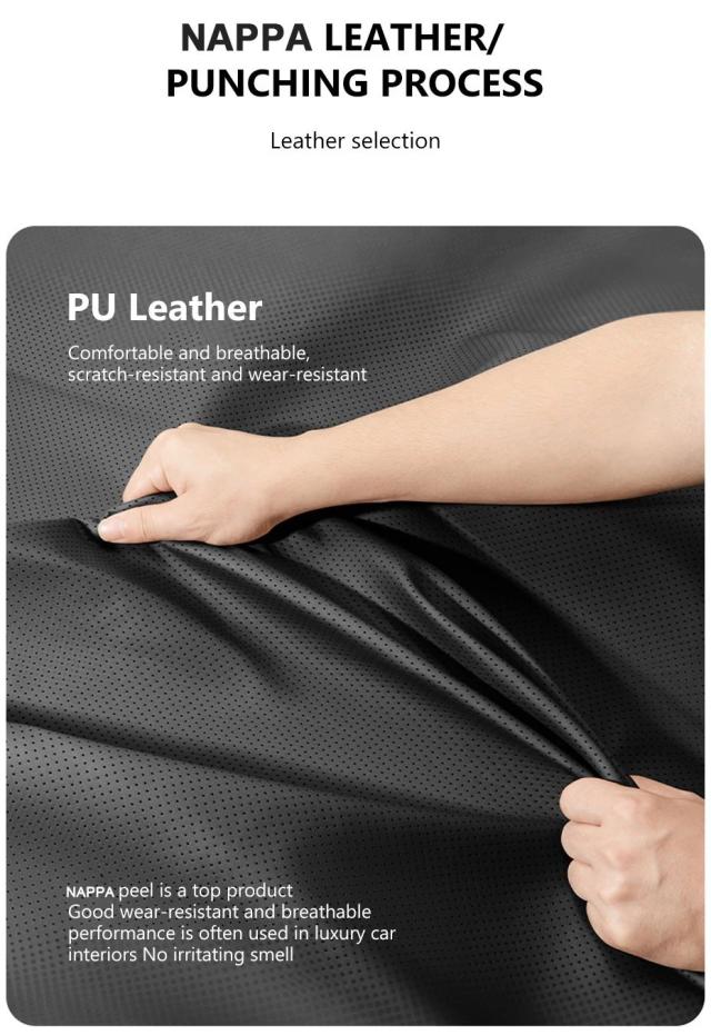 SEAMETAL ナッパレザー カーシートカバー 冬用暖かいシートマット ソフト通気性シートカバーパッド アクセサリー 輸入品_9