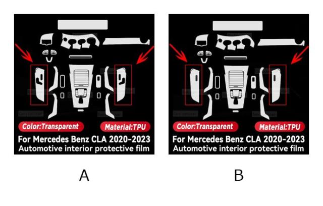 メルセデス・ベンツ CLA 2020-用 ダッシュボード・ナビ保護フィルム 内装用 傷防止 輸入品_1