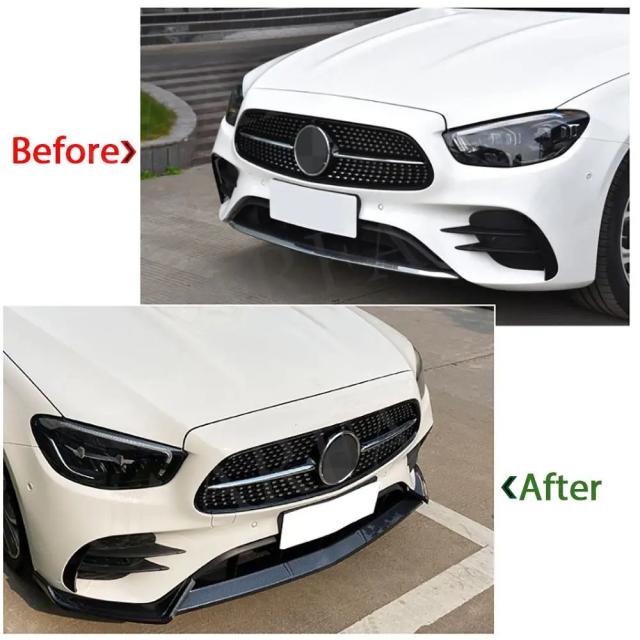 メルセデス・ベンツ Eクラス W213 用 ABS製 フロントバンパーリップ チンスポイラー プロテクティブカバー (2021-式 E260 E300 E53 対応) 車両スタイリング 輸入品_10