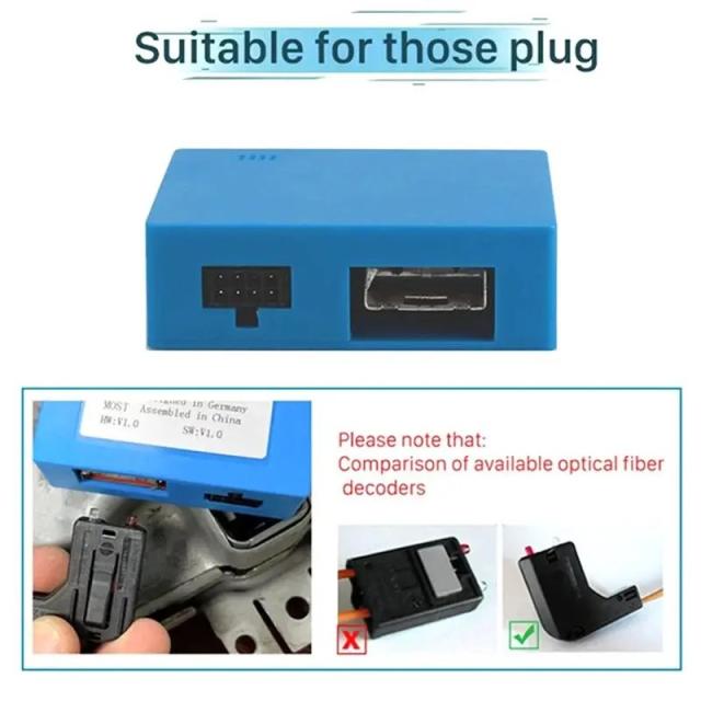 メルセデス・ベンツ S/CL/SL/ECS/CLK/E/MLクラス用 光ファイバーデコーダー ラジオアダプター - D2Bデジタルデータバス 光ボックスキット 輸入品