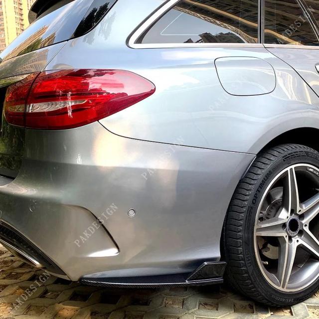 メルセデス・ベンツ Cクラス S205 C200 C260 C300 C43 AMG 2015-2021 ツーリング 用 リアバンパーディフューザー サイドスプリッター チューニングパーツ 輸入品 9,479円