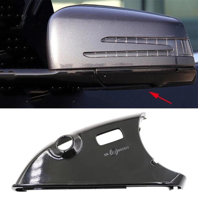 メルセデスベンツ W212 2009-2015 Sクラス W221 2009-2013 GLK 2012-2015 用 ドアミラー ボトムロワーホルダー リアビュー ブラックペイント 輸入品