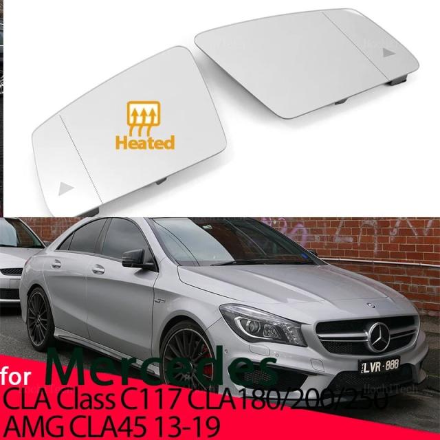メルセデス・ベンツ CLAクラス C117 専用 ヒーテッド ドアミラー ミラーガラス レンズ (CLA180/CLA200/CLA250/AMG CLA45 13-19年モデル対応) 輸入品