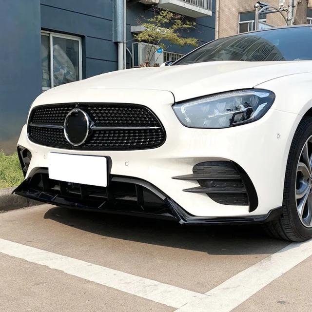メルセデス・ベンツ Eクラス W213 式以降 E260 E300 用 フロントバンパーリップスポイラー ボディキット 3点セット プロテクターガード 外装アクセサリー 輸入品