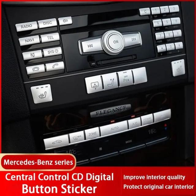 メルセデス・ベンツ C/Eクラス C200 E260L W204 W212 W213 GLK 350 X204 用 カーナビエアコンCDパネル ボタンステッカー 輸入品 5,850円