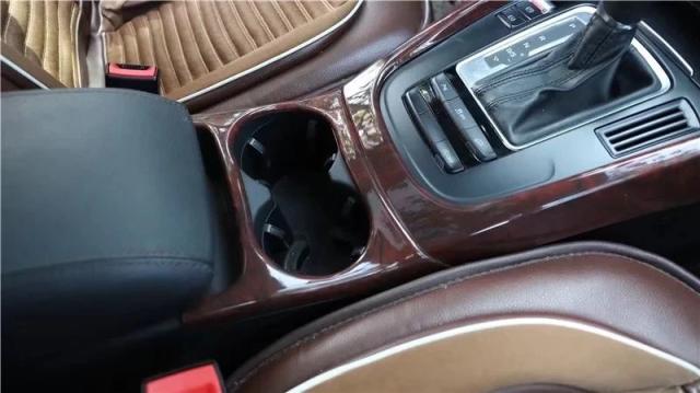 アウディ Q5 8R (2010-2018) / SQ5 8R (2013-2017) 用 カーボンファイバー調 内装デコレーション センターコンソールドア内装ステッカー ABS製 輸入品