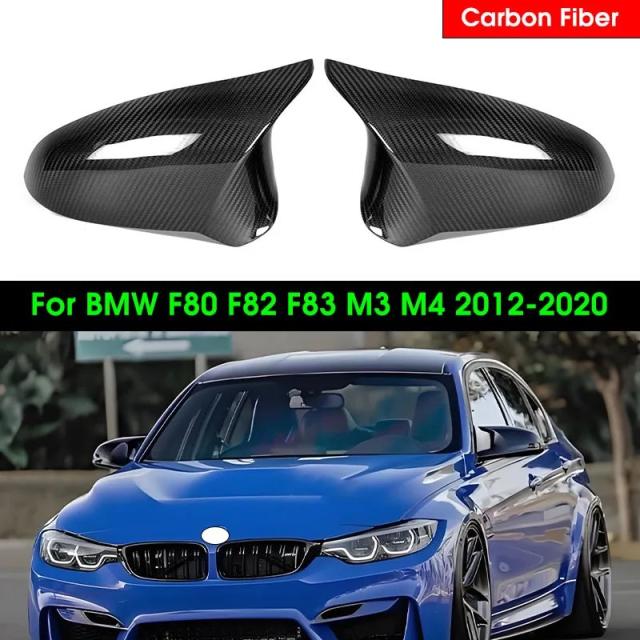 リアルドライカーボンファイバー リアビュー サイド OEMスタイル ミラーカバー BMW F80 M3 F82 F83 M4 F87 M2C 2014-2020 用 輸入品