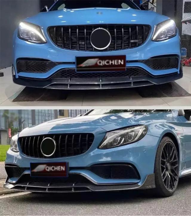 メルセデス・ベンツ Cクラス W205 C43 C63 用 カーボンファイバー フロントリップスポイラー バンパーディフューザー ボディキット 輸入品_14