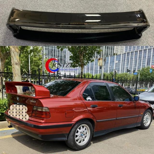 BMW 3シリーズ E36 1990-2000年用 リアスポイラー ABS樹脂 マットブラック/光沢ブラック BMW E36 M3 リアウイング 輸入品_8
