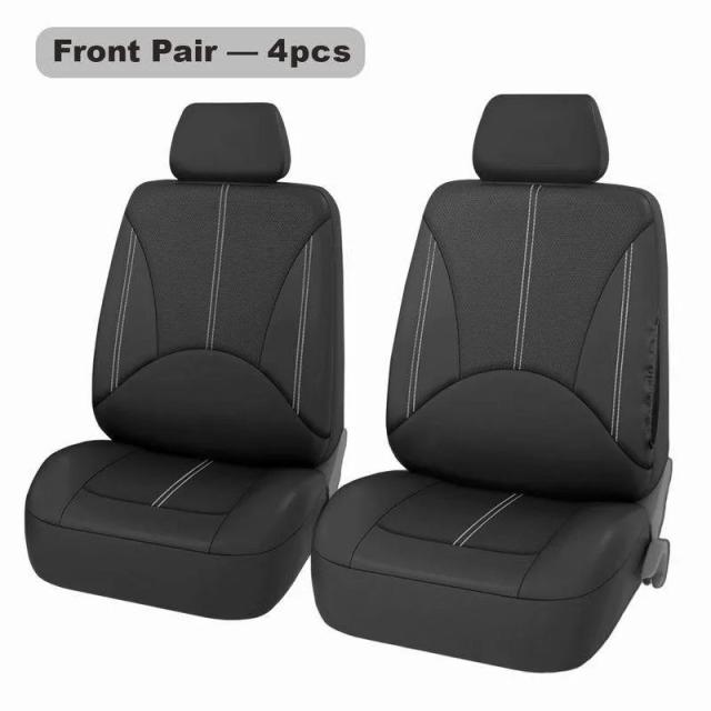 オールシーズン対応 ユニバーサル 9ピース PUレザー カートシートカバー 輸入品_13