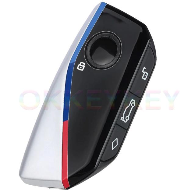 Ecusells 4ボタン スマートキーレスゴー リモートキーフォブ 434MHz ID49チップ BMW 2022-2024 2701A-BK1 純正基板使用 輸入品_7